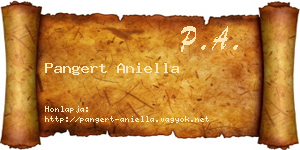 Pangert Aniella névjegykártya